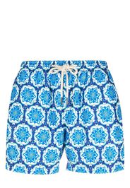 PENINSULA SWIMWEAR Costume da bagno con stampa geometrica - Blu