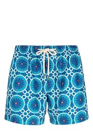 PENINSULA SWIMWEAR Costume da bagno con stampa geometrica - Blu