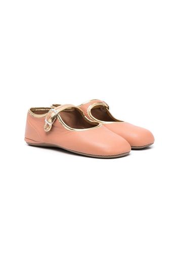 Pèpè Ballerine con bordi a contrasto - Rosa