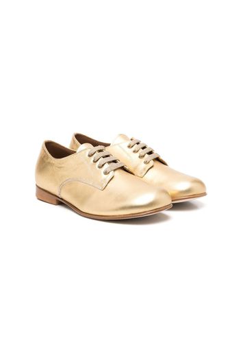 Pèpè metallic lace-up shoes - Oro