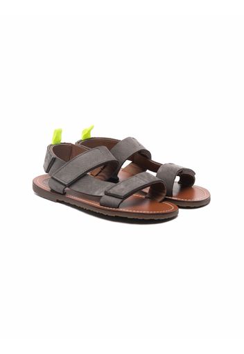 Pèpè touch-strap fastening sandals - Grigio