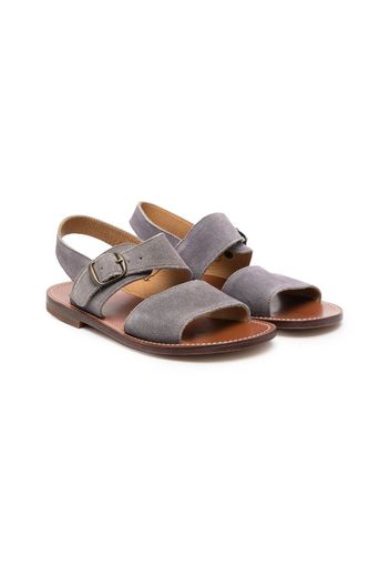 Pèpè double-strap flat sandals - Grigio