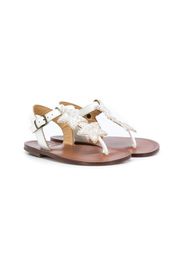 star open-toe sandals