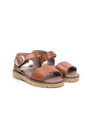 Pèpè open-toe leather sandals - Marrone