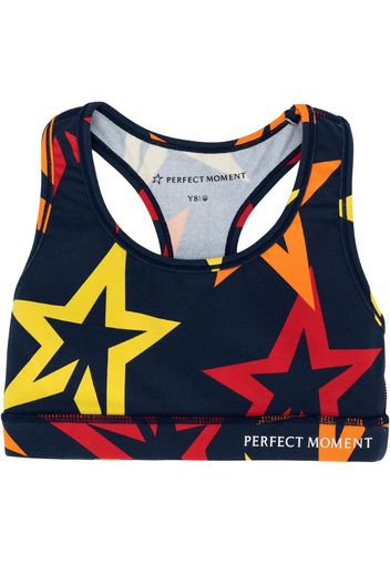 Reggiseno sportivo con stelle stampate