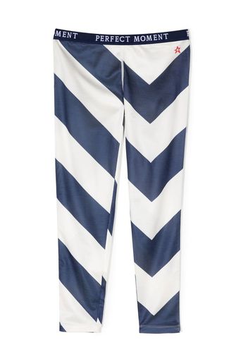 Perfect Moment Kids Super Thermal striped pants - Blu