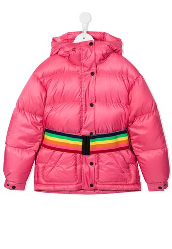 Perfect Moment Kids Cappotto imbottito con cintura - Rosa