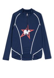 Perfect Moment Kids Felpa Polar con mezza zip - Blu