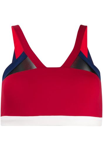 Reggiseno sportivo con bodo a rete