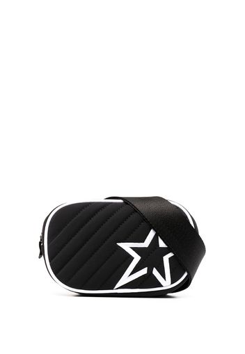 quilted star embroidered belt bag