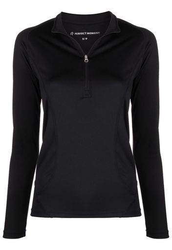 Perfect Moment back-seam thermal top - Nero