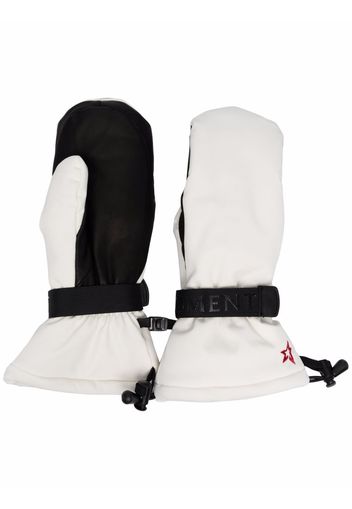 Perfect Moment two-tone ski-style gloves - Bianco