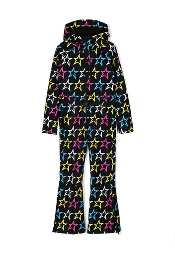 Perfect Moment star-print belted ski suit - Nero