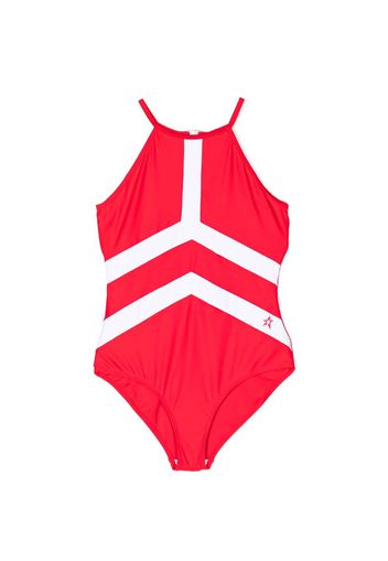 Perfect Moment Nordic logo-print swimsuit - Rosso