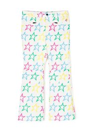 Perfect Moment Aurora star-print flared ski trousers - Bianco