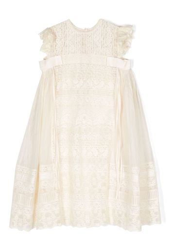 Pero Kids lace-detail dress - Toni neutri