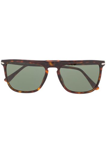 tortoise-shell square sunglasses