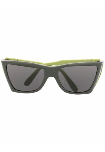 Persol colour-block square frame sunglasses - Verde