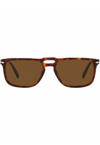 Persol Occhiali da sole rettangolari - Marrone