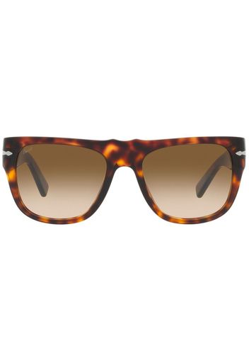 Persol tortoiseshell rectangle-frame sunglasses - Marrone