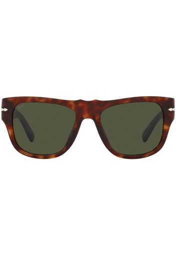 Persol tortoiseshell rectangle-frame sunglasses - Marrone