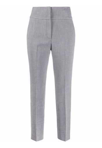 Peserico Pantaloni slim a vita alta - Grigio