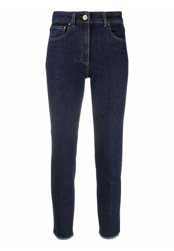 Peserico mid-rise skinny trousers - Blu