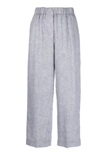 Peserico wide-leg linen trousers - Grigio