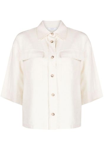 Peserico short-sleeved linen shirt - Toni neutri