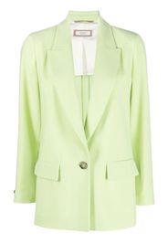 Peserico peak-lapel single-breasted blazer - Verde