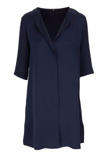 Peter Cohen V-neck silk dress - Blu