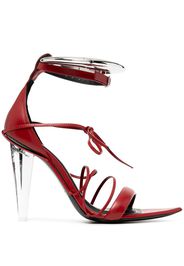 Peter Do transparent-heel sandals - Rosso