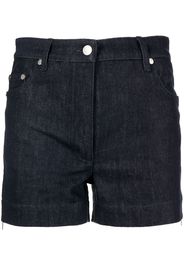 Peter Do high-waisted denim shorts - Blu