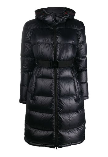 belted padded coat