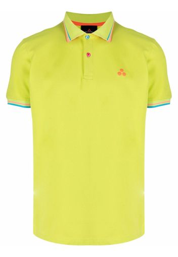 Peuterey contrast-trim polo shirt - Verde