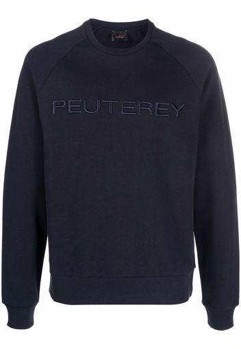 Peuterey embroidered logo cotton sweatshirt - Blu