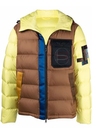 Peuterey colour-block puffer jacket - Giallo