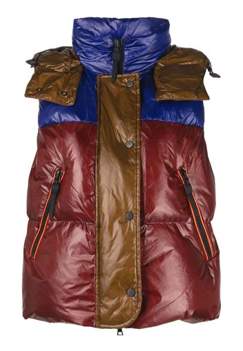 Peuterey Gilet con design color-block - Rosso