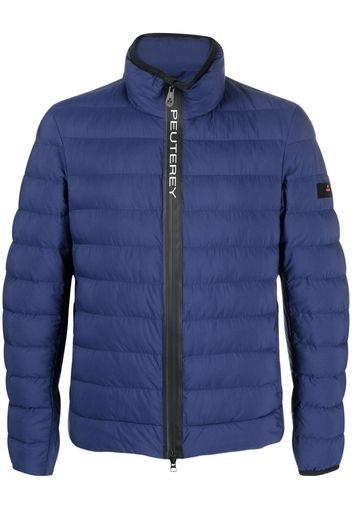 Peuterey logo-print puffer jacket - Blu