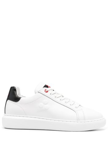 Peuterey debossed-logo low-top sneakers - Bianco