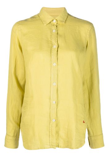 Peuterey long-sleeve linen shirt - Verde