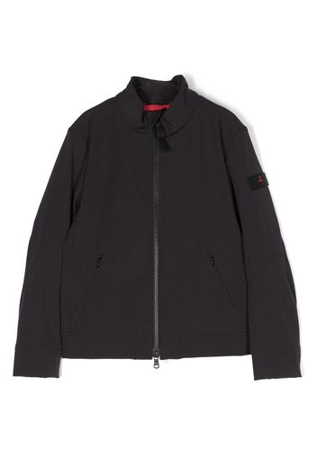 Peuterey logo-patch bomber jacket - Nero