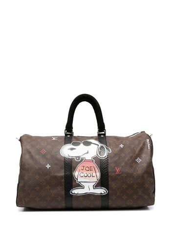 Philip Karto Borsa con stampa Snoopy - Marrone