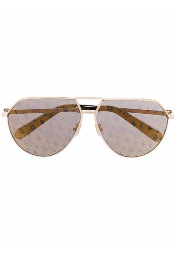 Philipp Plein Eyewear Occhiali da sole modello aviator - Oro