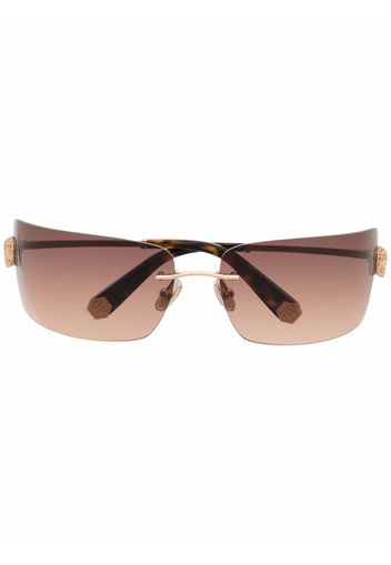 Philipp Plein Eyewear Occhiali da sole squadrati - Marrone