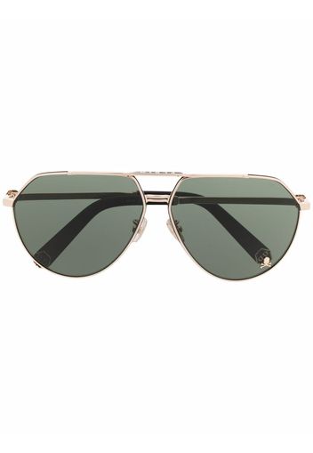 Philipp Plein Eyewear Occhiali da sole modello aviator - Oro