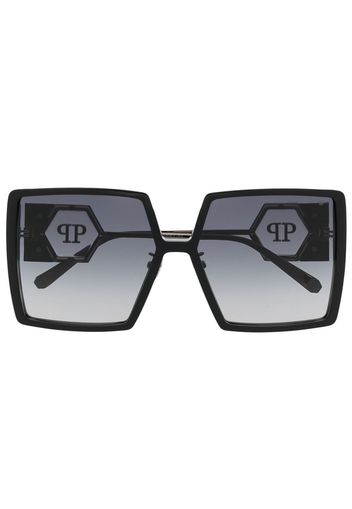 Philipp Plein Eyewear oversize square-frame sunglasses - Nero