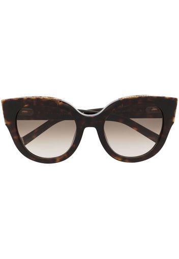 Philipp Plein Eyewear cat-eye tortoiseshell sunglasses - Marrone