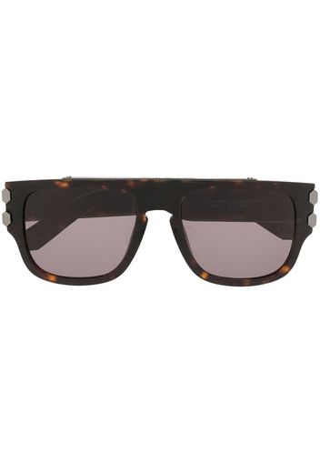 Philipp Plein Eyewear tortoiseshell-effect tinted sunglasses - Marrone