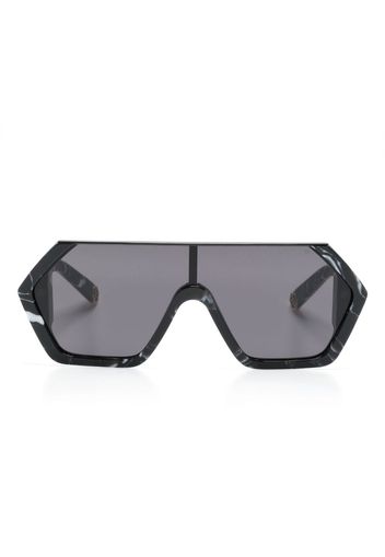 Philipp Plein Eyewear Occhiali da sole oversize - Nero